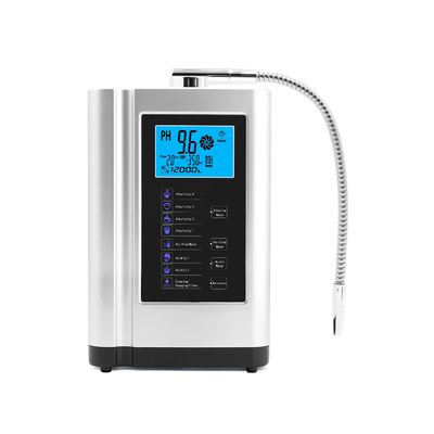 5 Plates Alkaline Water Ionizer with pH Range 4.5~10.0 ORP +500- -500mv and 3.8-inch Colorful LCD Screen