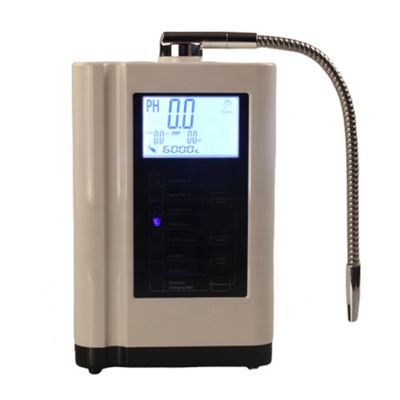 Electric Alkaline Water Ionizer with pH Range 4.5-10.0 ORP -500mv and 3.5 Inch LCD Screen for Household Use