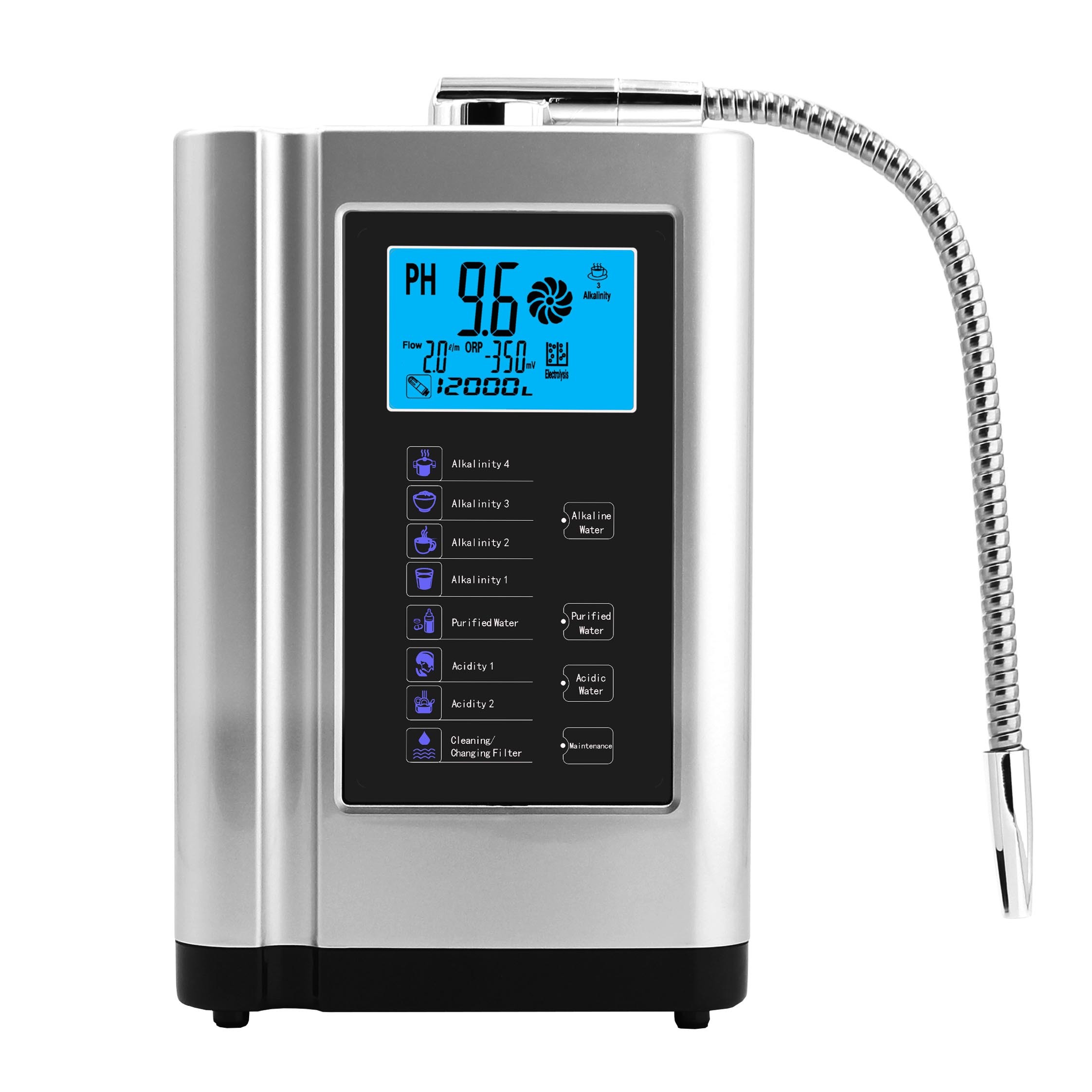 EHM-729 Countertop Water Filter,5 Plates Mineral PH Alkaline Water Filter,Gampang Menginstal Faucet Water Filter